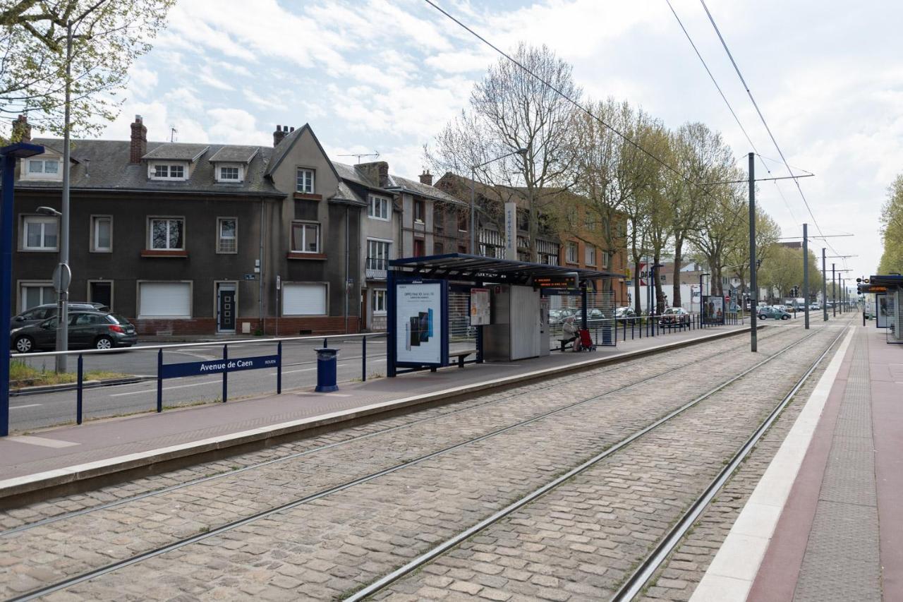 T3 Flat Moderne Sur 2 Etages Metro Parking Free Entrance Autonome * Rouen